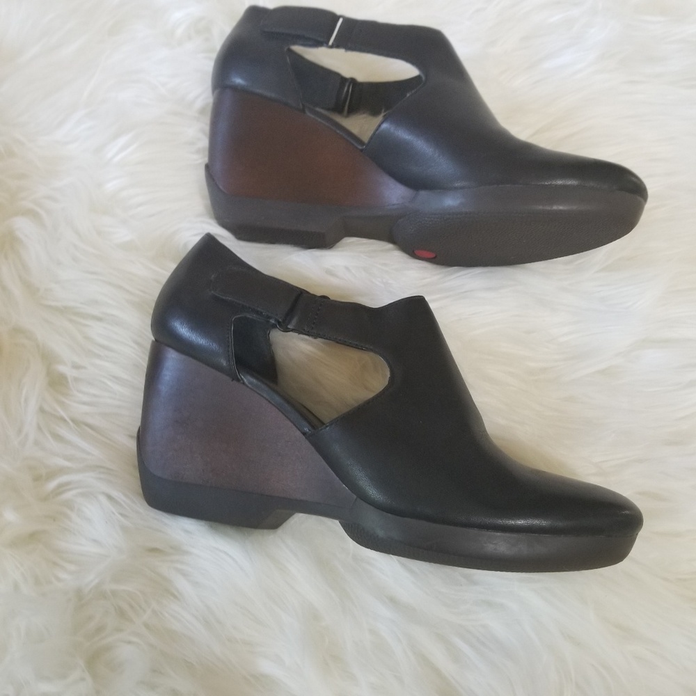 Camper Black and Brown Wedges - Picture 2 of 6